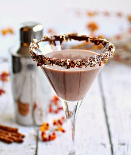 Chocolate Covered Pretzel Martini