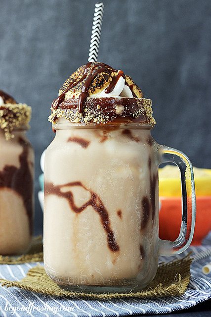 Bourbon Toasted S'mores Shake