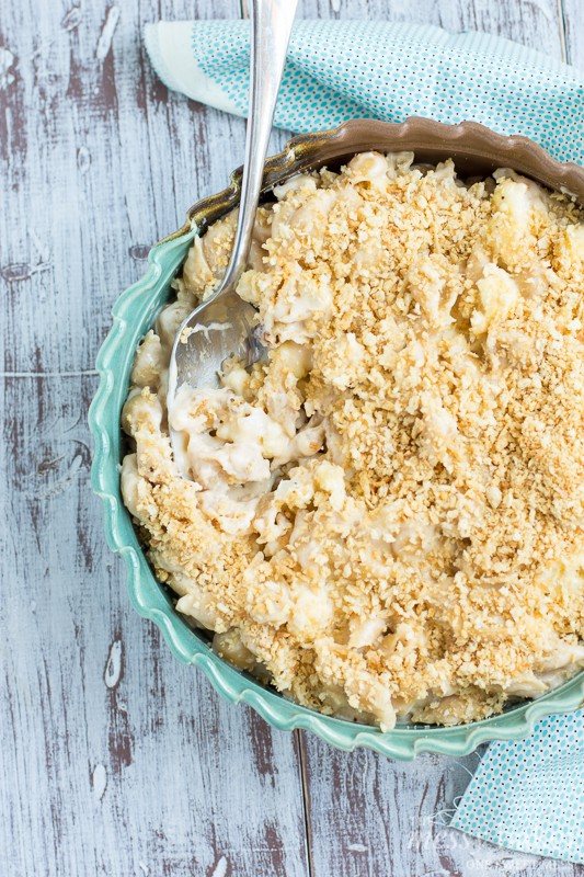 Roasted Cauliflower Mac & Cheese | www.themessybakerblog.com