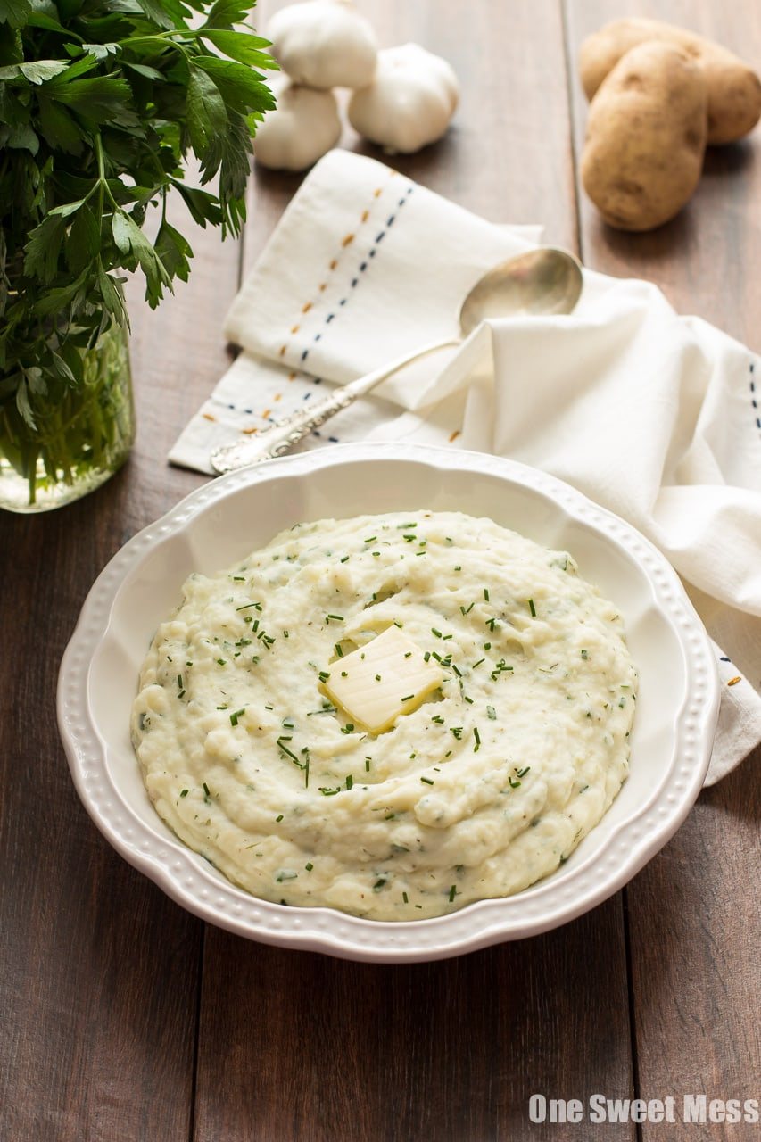 Roasted Garlic Ranch Mashed Potatoes