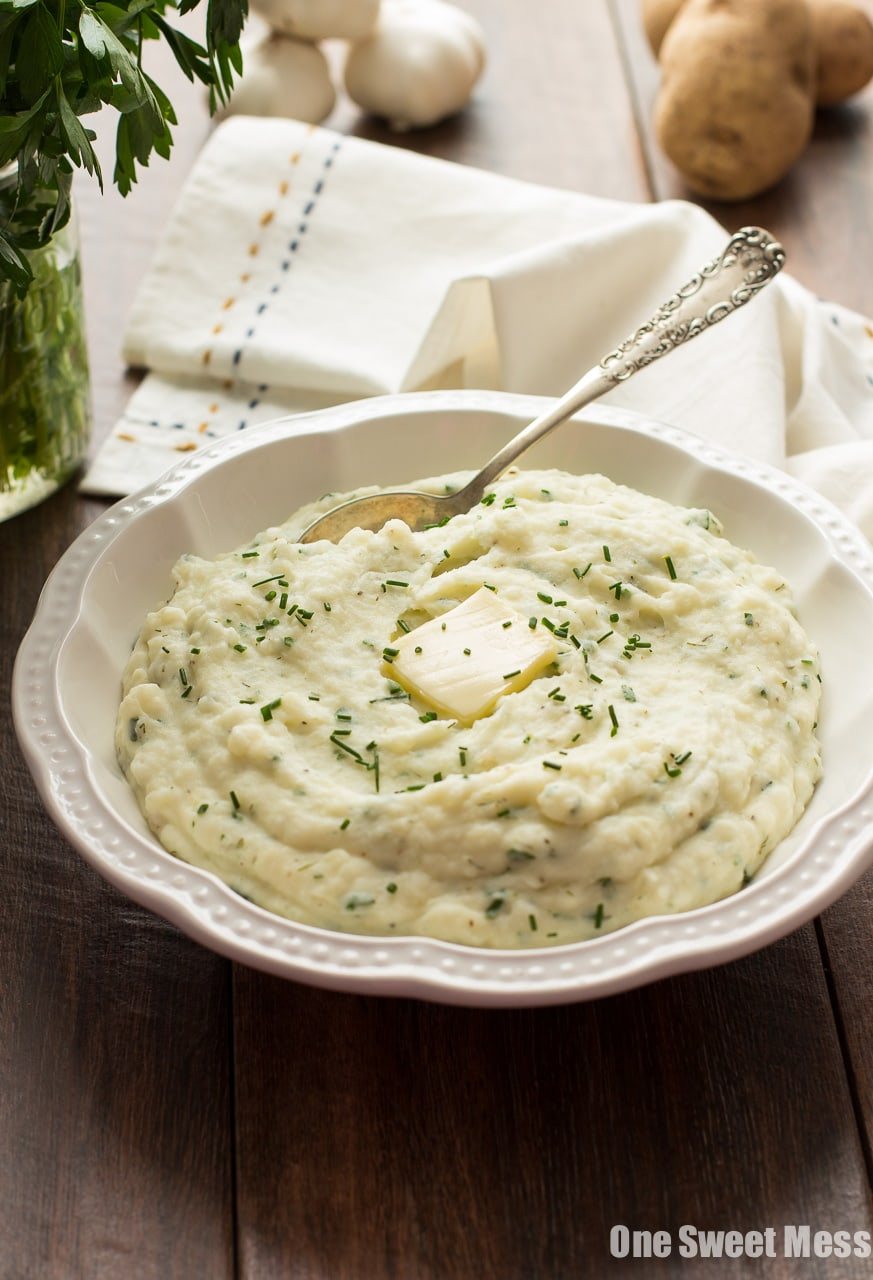 Roasted Garlic Ranch Mashed Potatoes