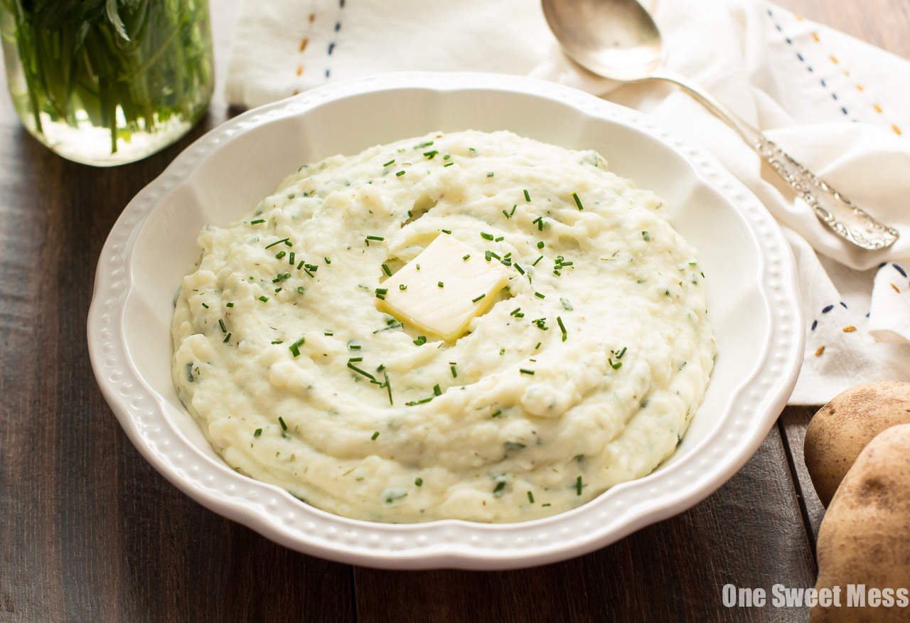 Roasted Garlic Ranch Mashed Potatoes
