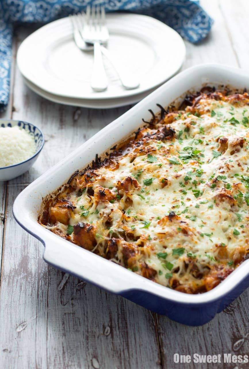 Sausage Pizza Au Gratin Potato Casserole