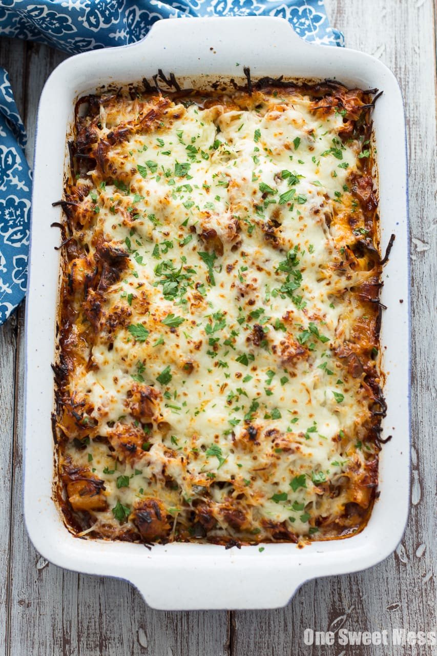 Sausage Pizza Au Gratin Potato Casserole
