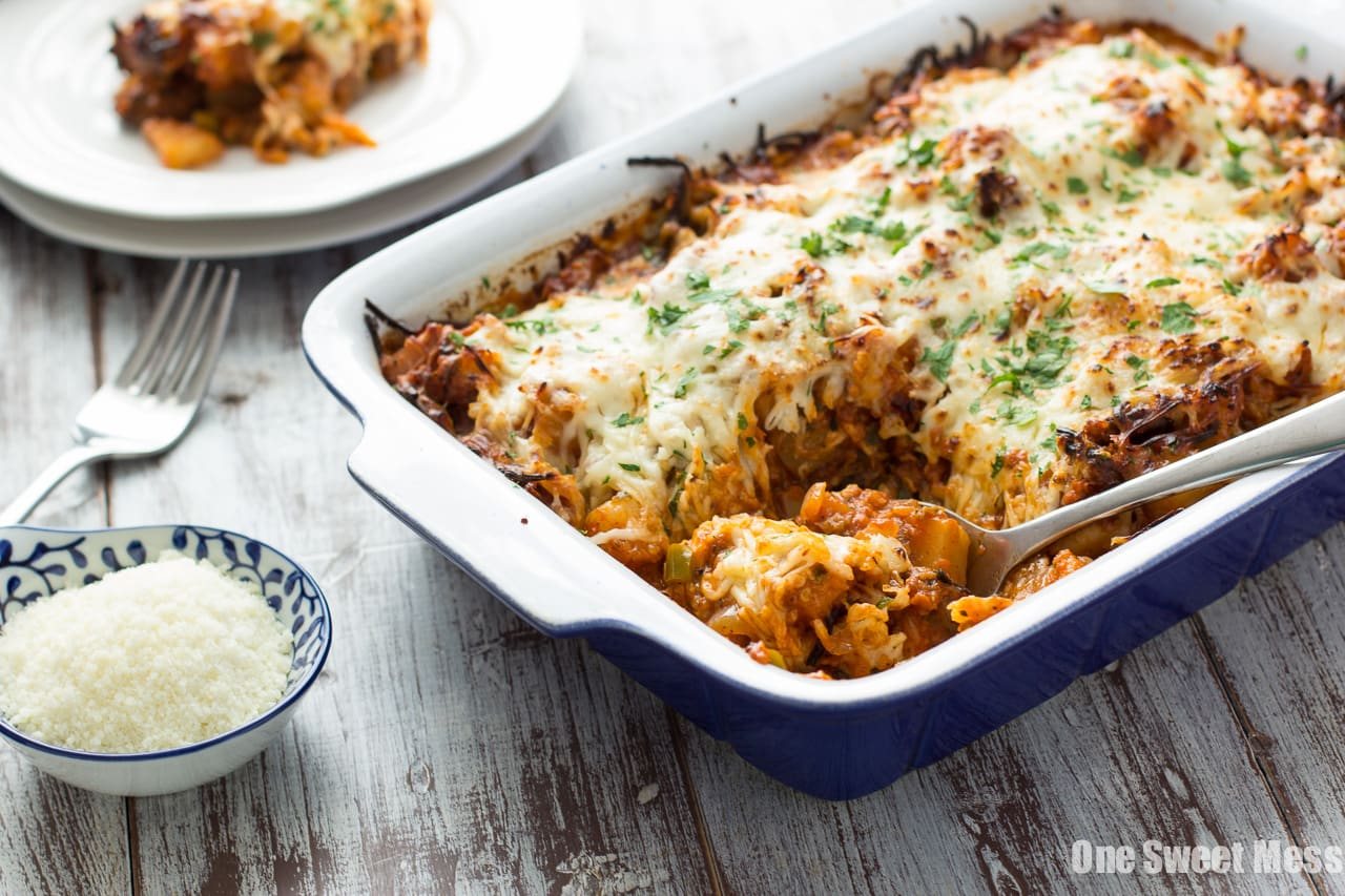 Sausage Pizza Au Gratin Potato Casserole