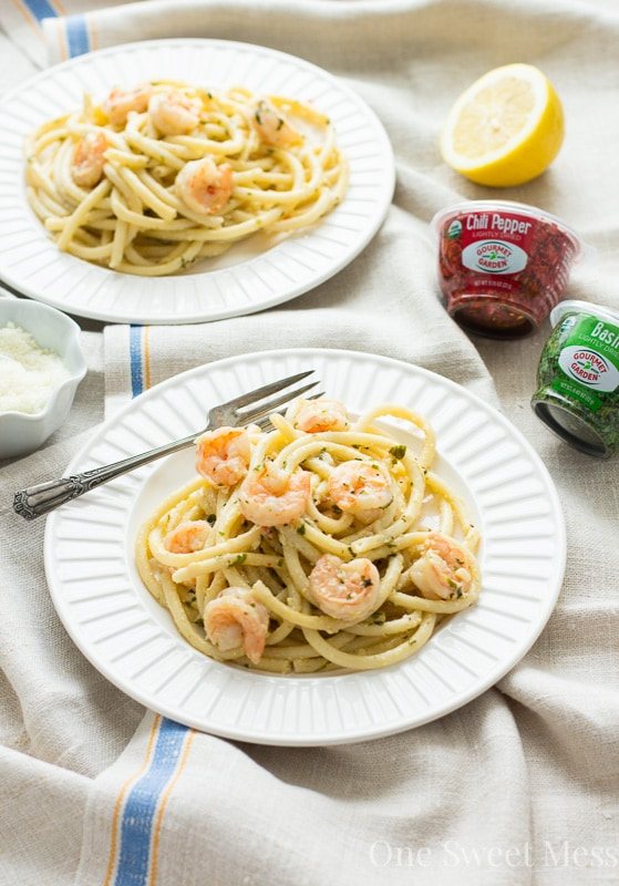 Shrimp Linguine with Lemon Butter Cream Sauce