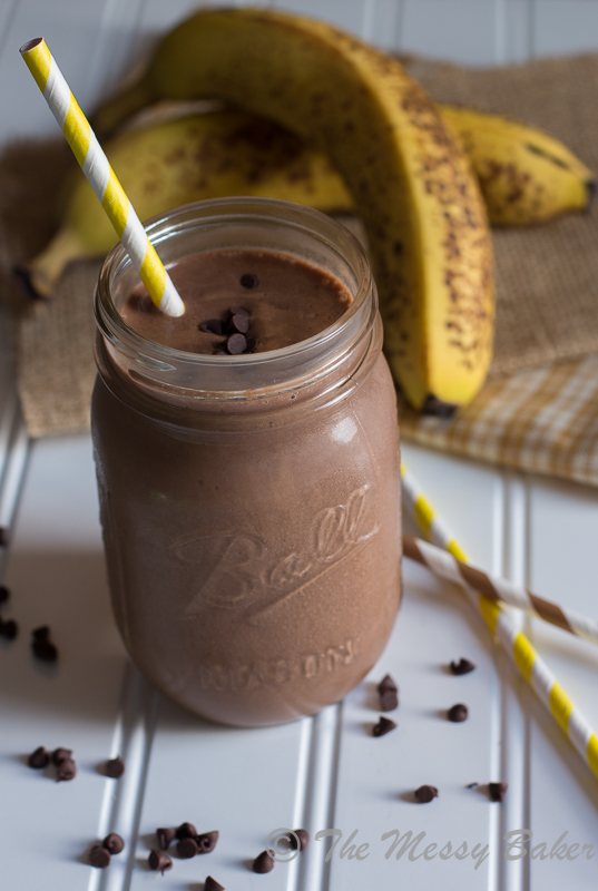 Skinny Chocolate Peanut Butter Banana Shake