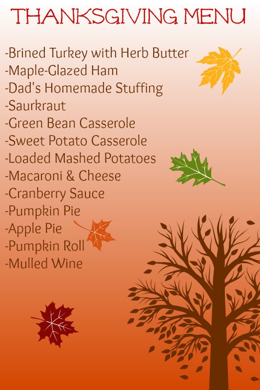 Thanksgiving Menu 2014 | www.themessybakerblog.com