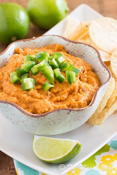 Smoky Chipotle Hummus | www.themessybakerblog.com -7025