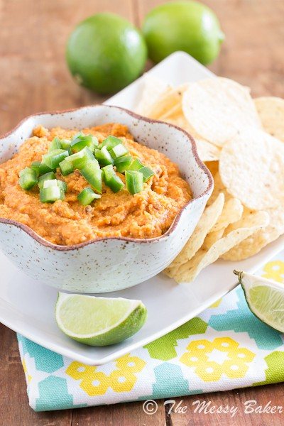 Smoky Chipotle Hummus | www.themessybakerblog.com -7022