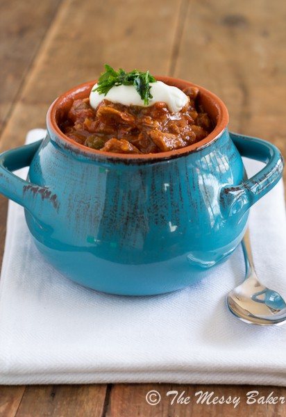 Smoky Pulled Pork Chili