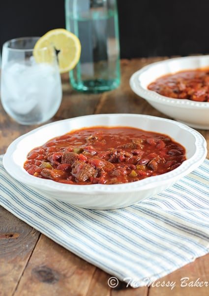 Smoky Venison Chili {www.themessybakerblog.com}-4739