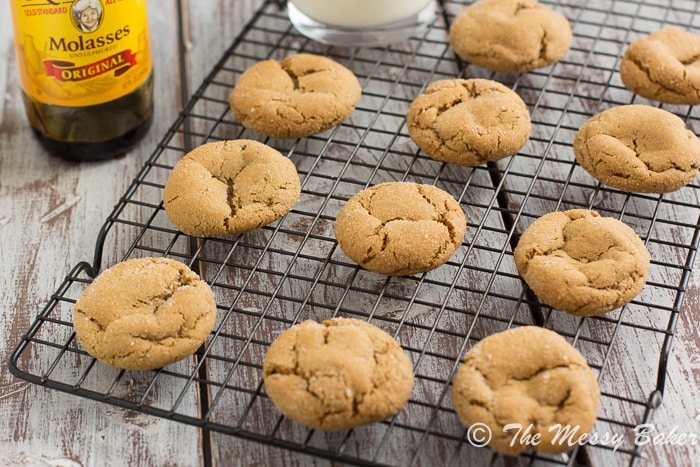 Soft Baked Ginger Cookies with Eggnog Glaze from www.themessybakerblog.com