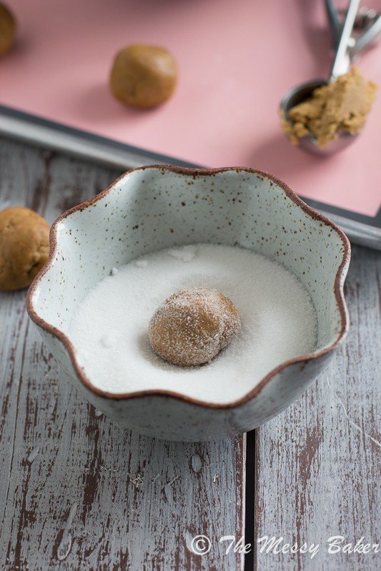 Soft Baked Ginger Cookies with Eggnog Glaze from www.themessybakerblog.com