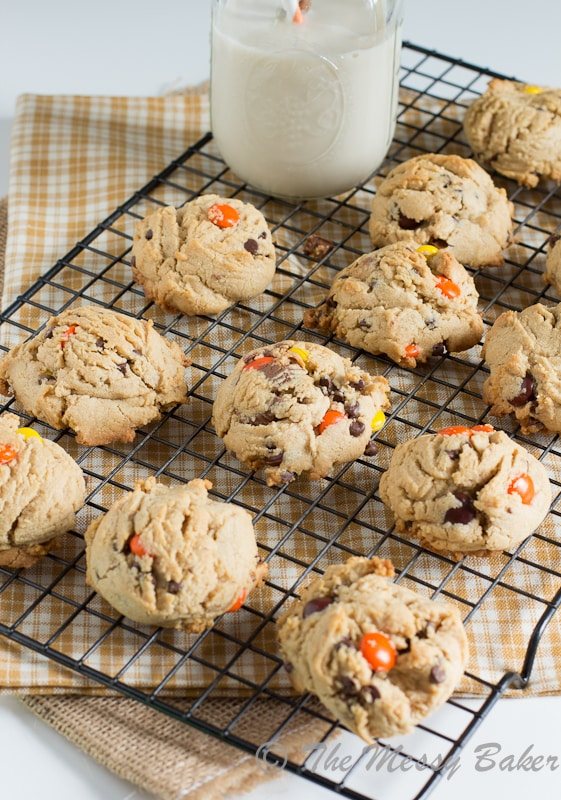 Soft Baked Triple Peanut Butter Cookies