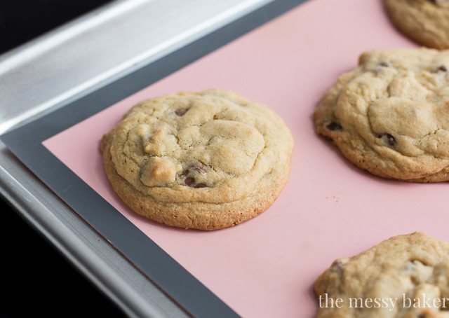 Soft Batch Triple Chocolate Cookies | www.themessybakerblog.com
