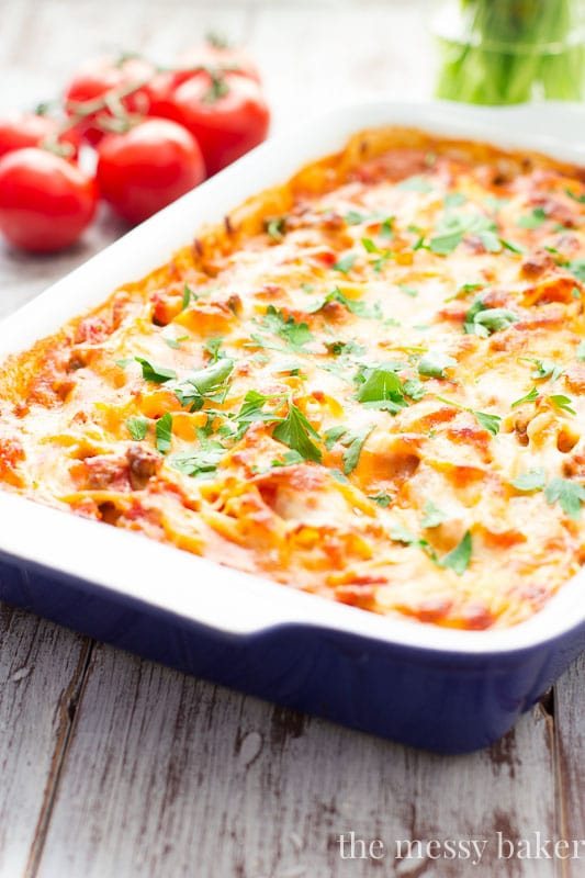 Southwestern Spaghetti Pie Casserole