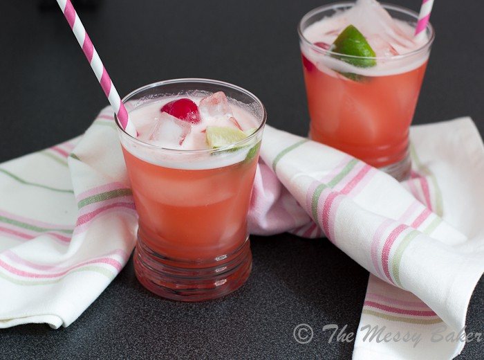 Sparkling Pineapple Upside Down Cake Martini | www.themessybakerblog.com-7671