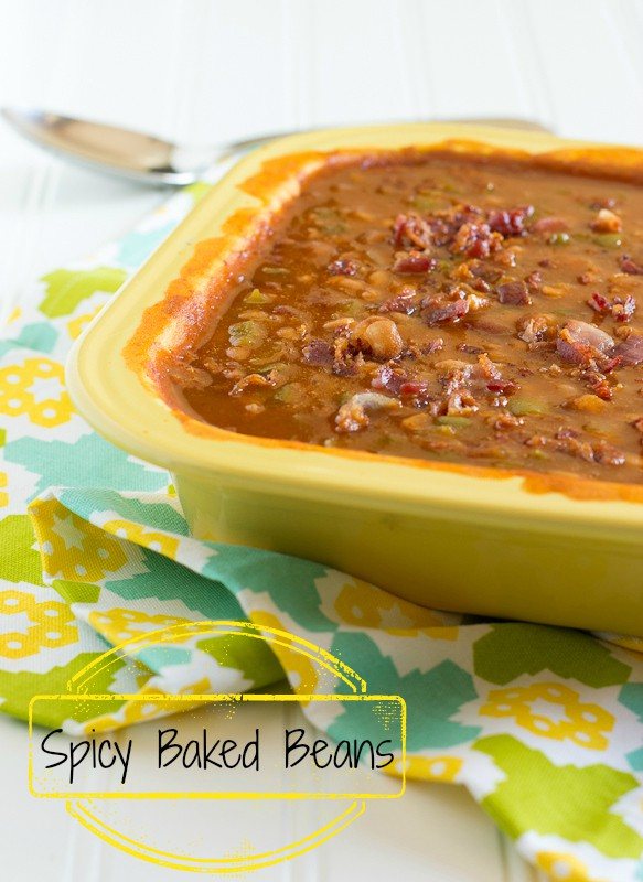Spicy Baked Beans ~ Summer BBQ Party #SundaySupper