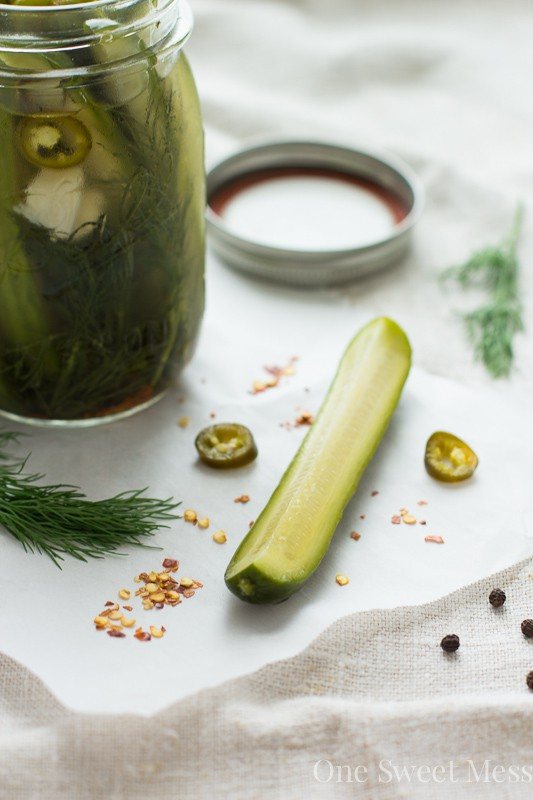 Spicy Refrigerator Pickles