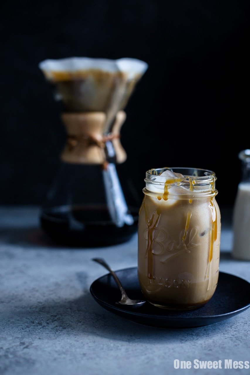 Spiked Salted Caramel Iced Coffee
