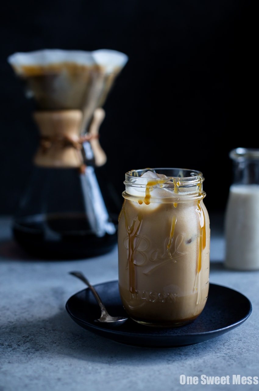 Spiked Salted Caramel Iced Coffee