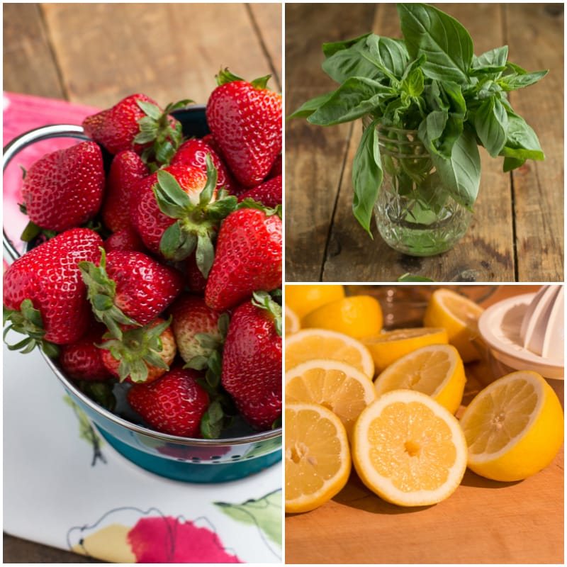 Strawberry-Basil Lemonade: Spiked or Unspiked ~ #SundaySupper