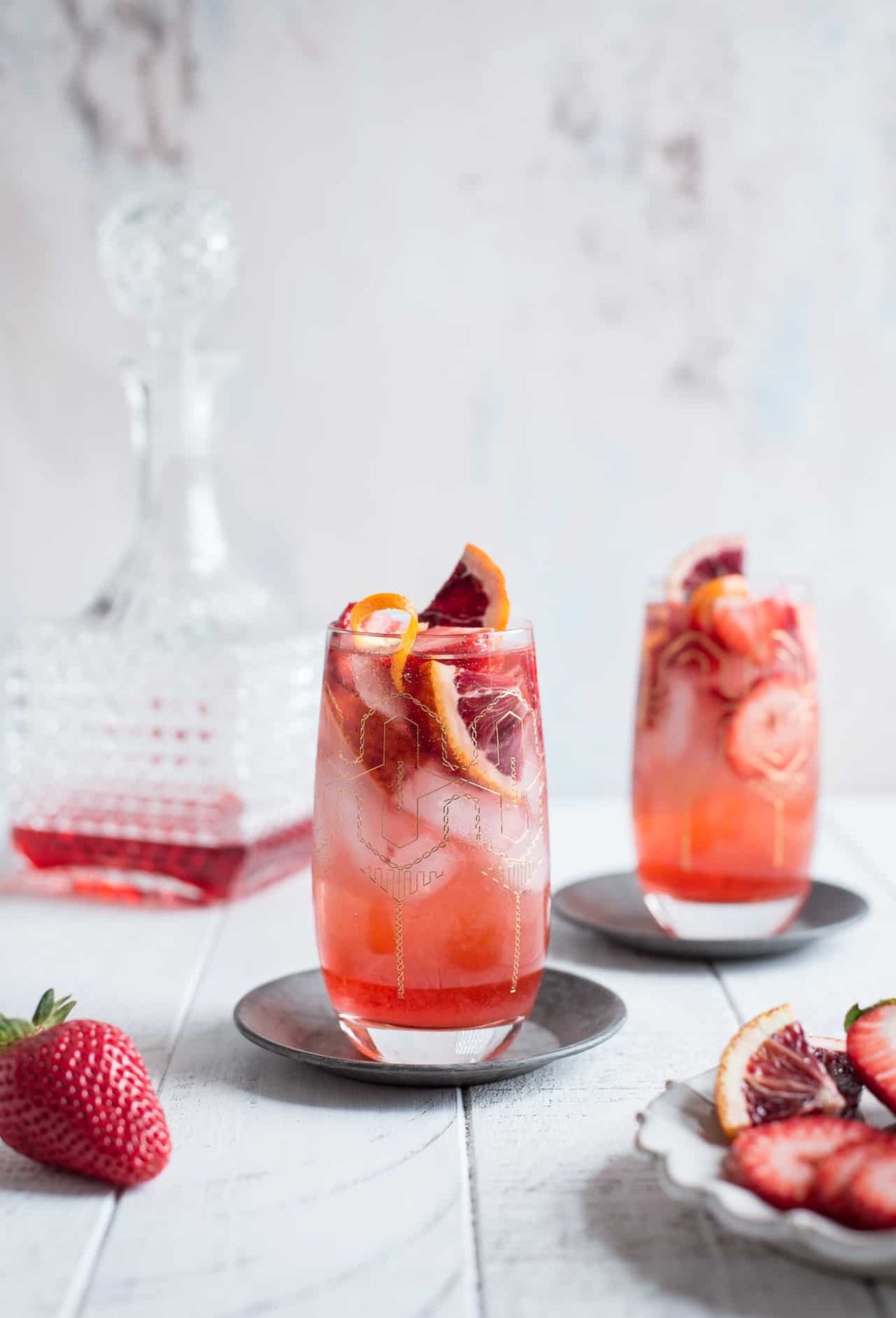 Strawberry Campari Gin Spritz
