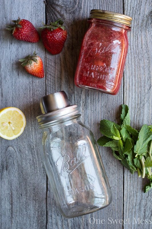 Strawberry Jam Bourbon Smash