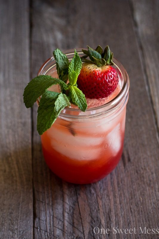 Strawberry Jam Bourbon Smash