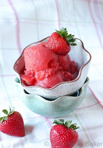 Strawberry Pink Champagne Sorbet