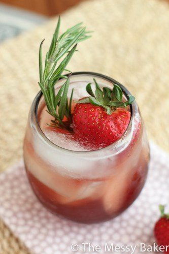 Strawberry Rosemary Soda