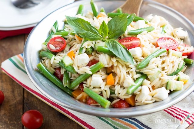 Summer Orzo Pasta | www.themessybakerblog.com