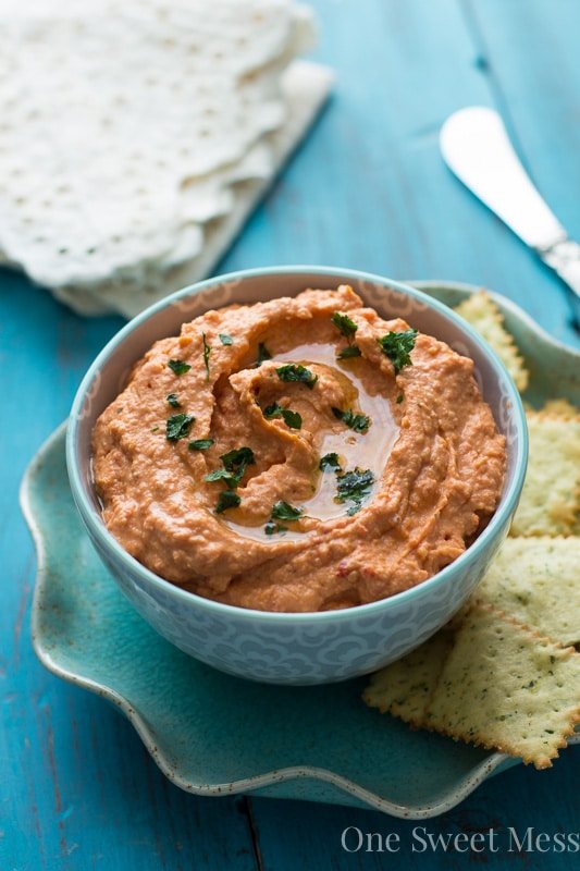 Sun-Dried Tomato & Roasted Red Pepper Hummus