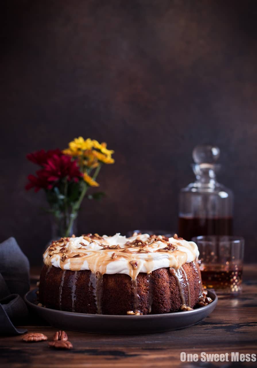 Sweet Potato Bundt Cake with Marshmallow Frosting