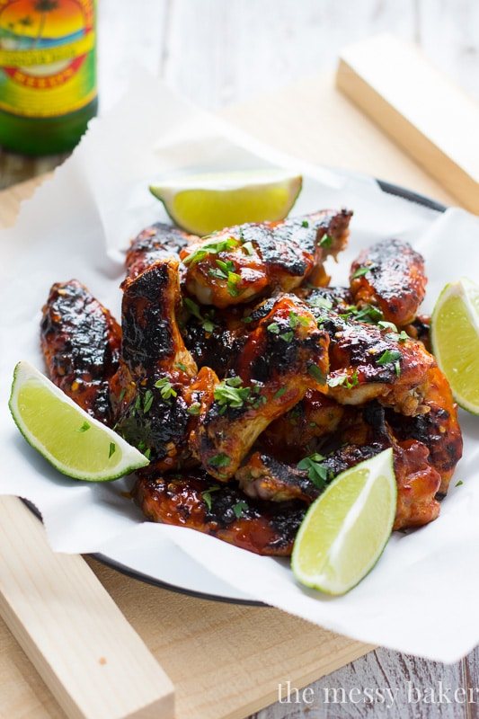 Sweet & Spicy Sriracha Glazed Wings {Baked, Not Fried}