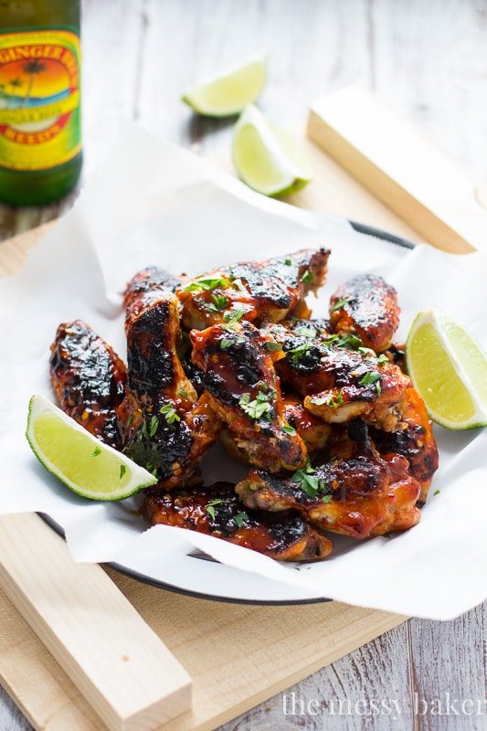 Sweet & Spicy Sriracha Glazed Wings {Baked, Not Fried}
