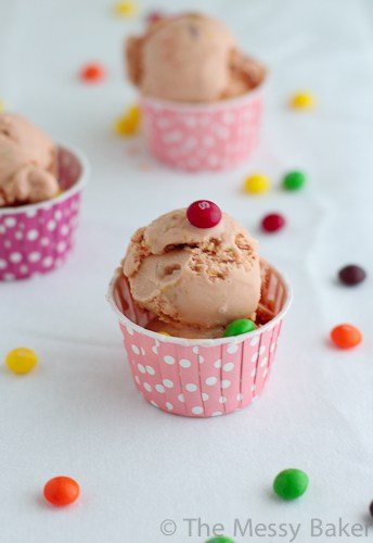 Taste the Rainbow Ice Cream {AKA Skittles Ice Cream}