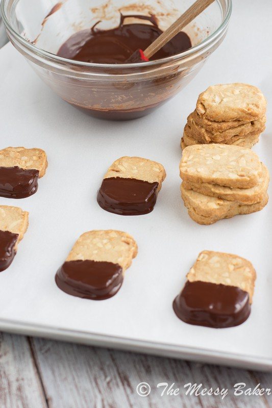 Toasted Almond Shortbread from www.themessybakerblog.com
