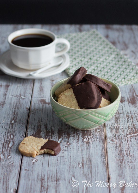 Toasted Almond Shortbread from www.themessybakerblog.com