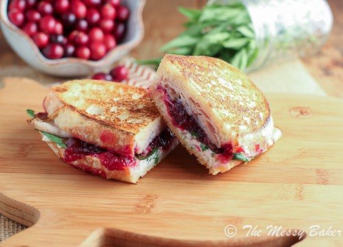 Turkey & Cranberry Panini with Goat Cheese Aioli