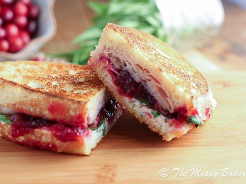 Turkey & Cranberry Panini w- Tarragon Goat Cheese Aioli {www.themessybakerblog.com}-5427