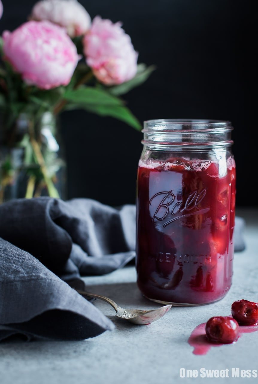 Vanilla Bean Bourbon Cherry Pie Filling