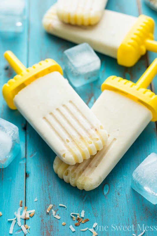 Vegan Pina Colada Popsicles