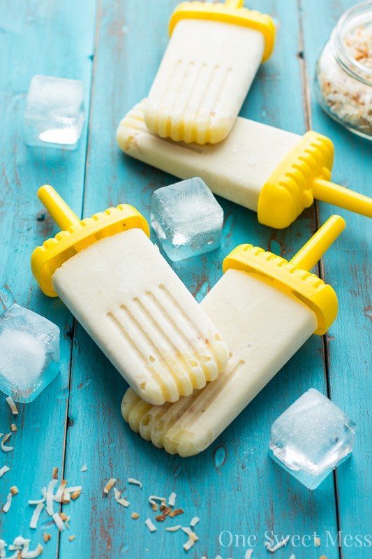 Vegan Pina Colada Popsicles