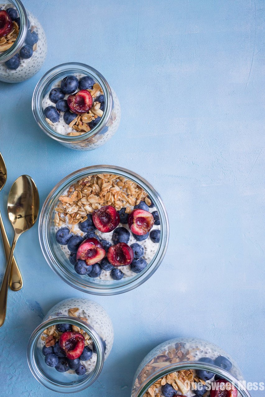 This Very Vanilla Chia Pudding is gluten-free, vegan-friendly, naturally sweetened, and high in protein. It's a great on-the-go healthy breakfast option.