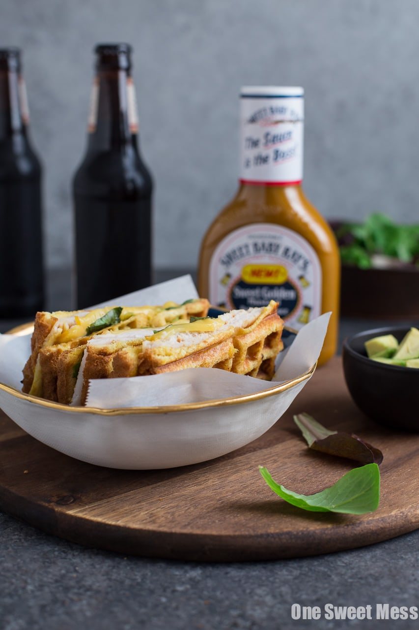 Waffle Iron Turkey & Smoked Gouda Panini