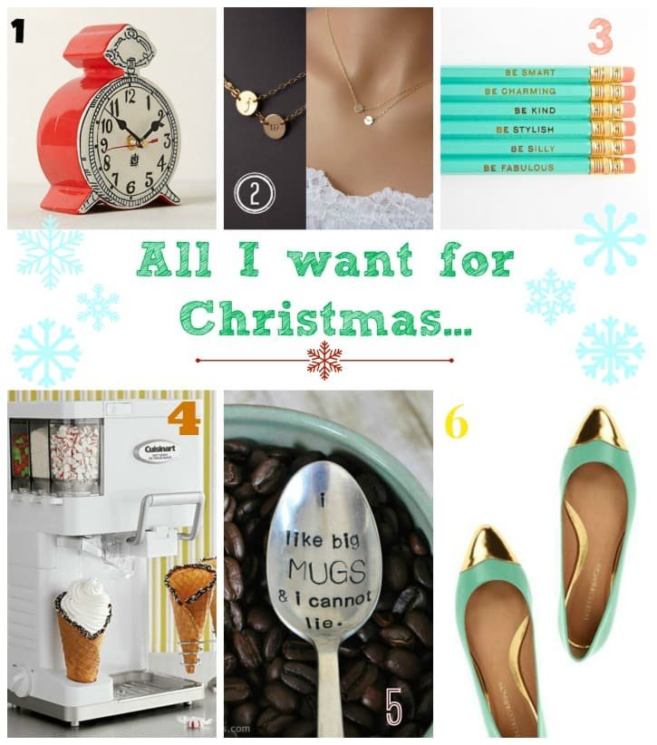 All I want for Christmas…