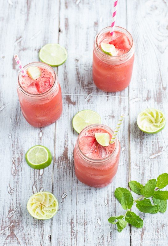 Watermelon Mint Cooler | www.themessybakerblog.com