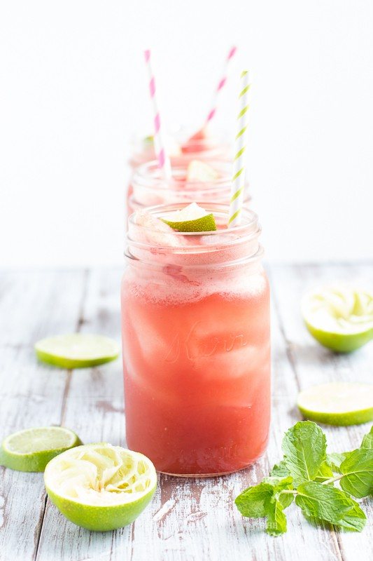Watermelon Mint Cooler | www.themessybakerblog.com